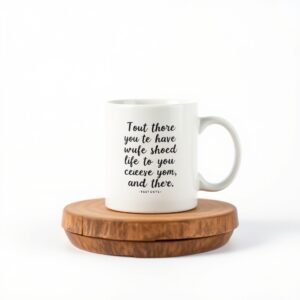 Ceramic Mug with Quote Print