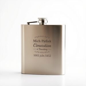 Engraved Hip Flask Gift Set